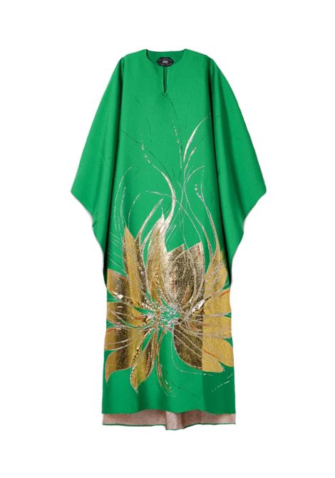 Green iman emboridered iman kaftan dress Taller marmo  - women TALLER MARMO | TMRA2506501